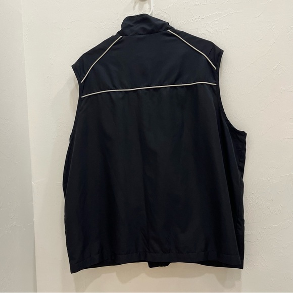 PGA Tour Zip Up Golf Vest Men's Sleeveless Black 100% Polyester L - Picture 6 of 8